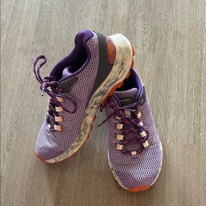 Merrell Women's 6 Vibrant Purple and Orange Athletic Shoes